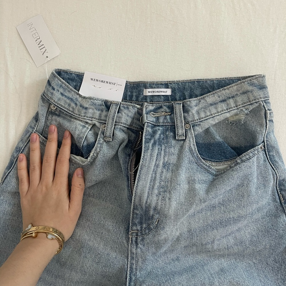 NWT Weworewhat slit hem jeans size 26
